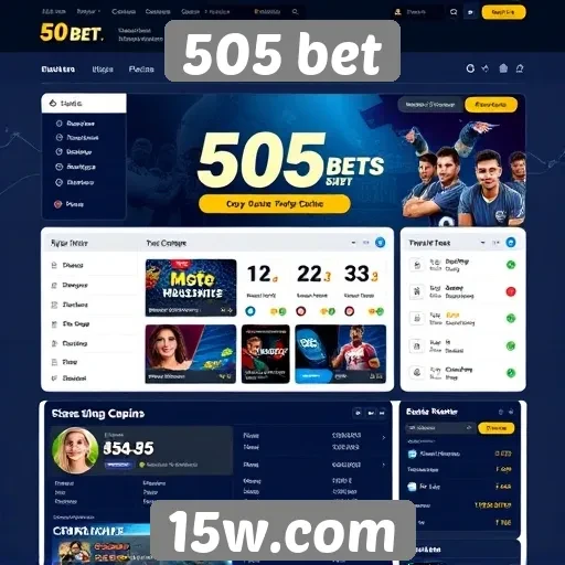 Interface e usabilidade do site 505 bet