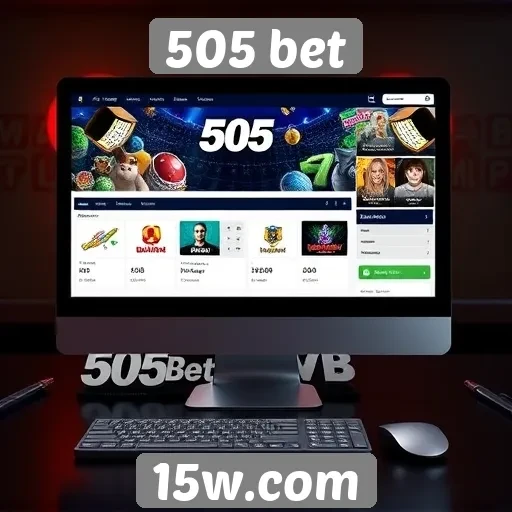 Análise da interface do usuário do site 505 bet